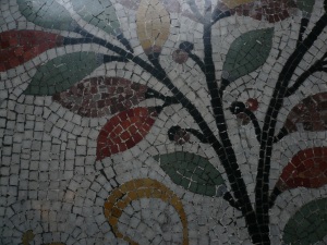 mosaico en flor